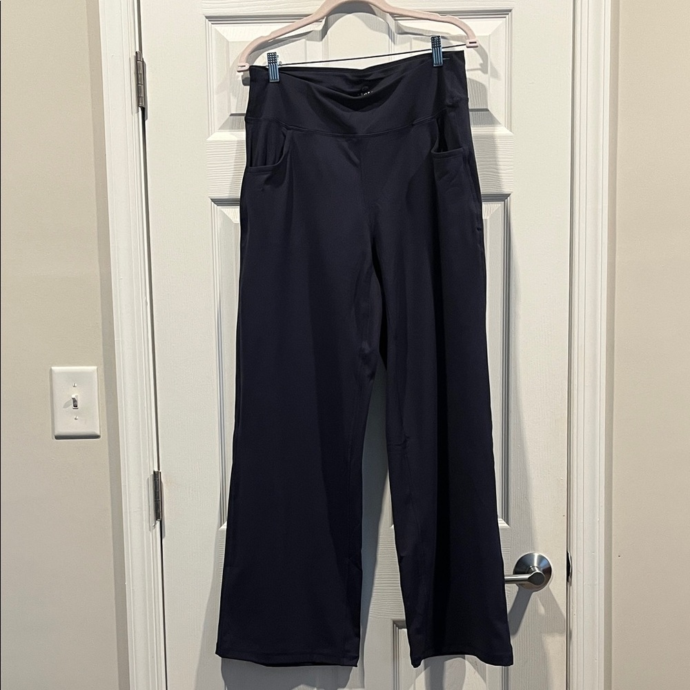 Esoft Navy Blue Wide-Leg Women's‎ Athleisure Comfortable and stylish Pants
